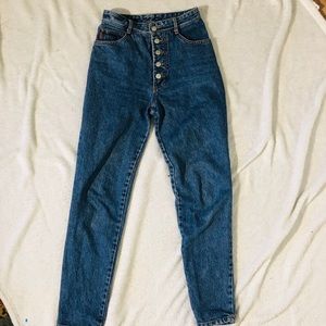 Vintage Bongo Button Fly High Rise Mom Jean